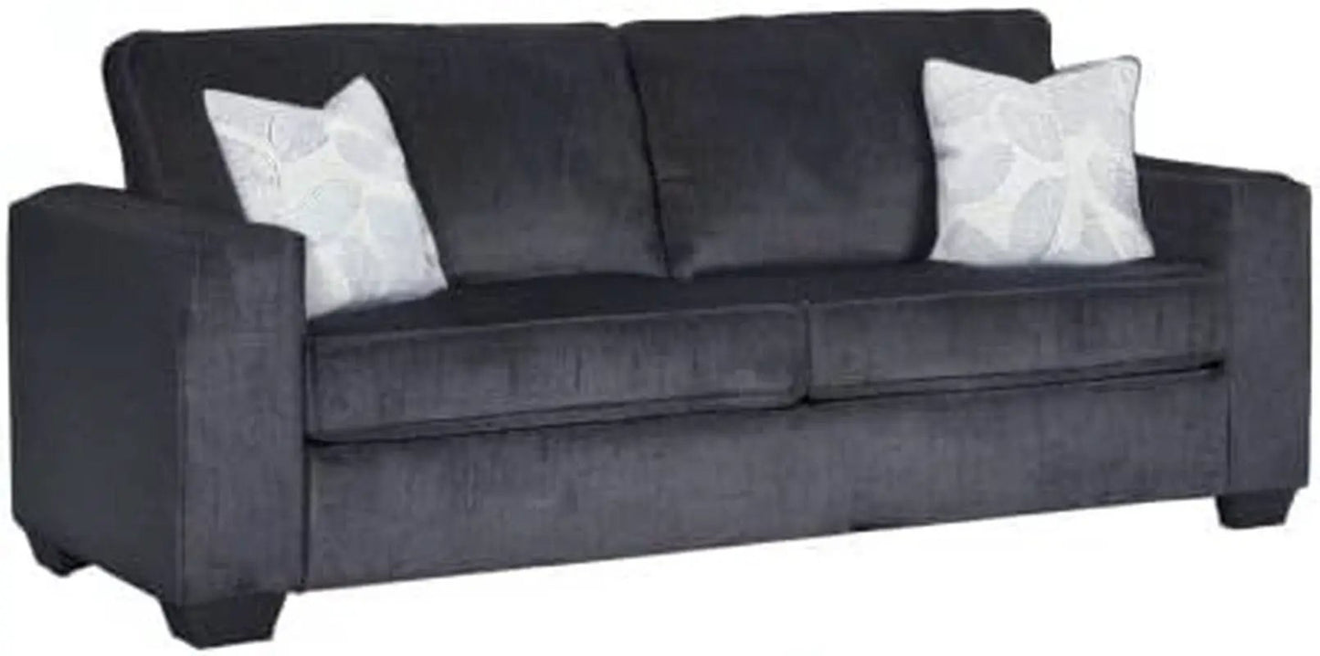 Queen Sleeper Sofa Dark Gray Upholstered ChenilleWeave from PriceLows™