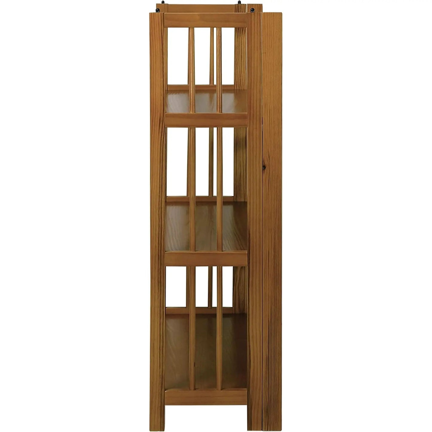 Chestnut Three Shelf Stackable Bookcase Solid Wood from PriceLows™