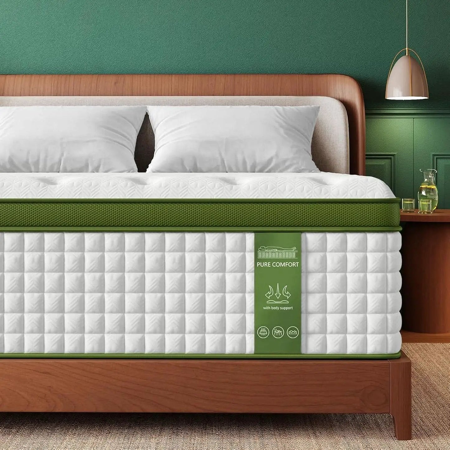 Queen 12 Inch Cooling Gel Mattress With Firm Support from PriceLows™