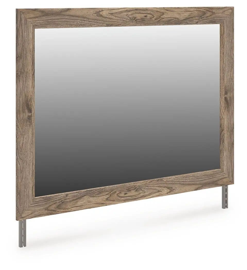Rusticott Bedroom Mirror | 41.85 x 1.3 x 30.67 in | Engineered Wood & Mdf | Brown