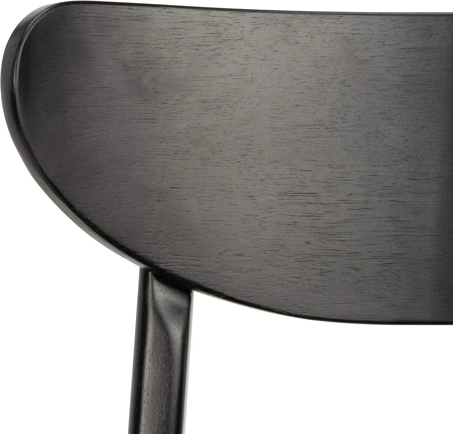Retro Black Wood Dining Chair Set Of 2 For Home Dining from PriceLows™