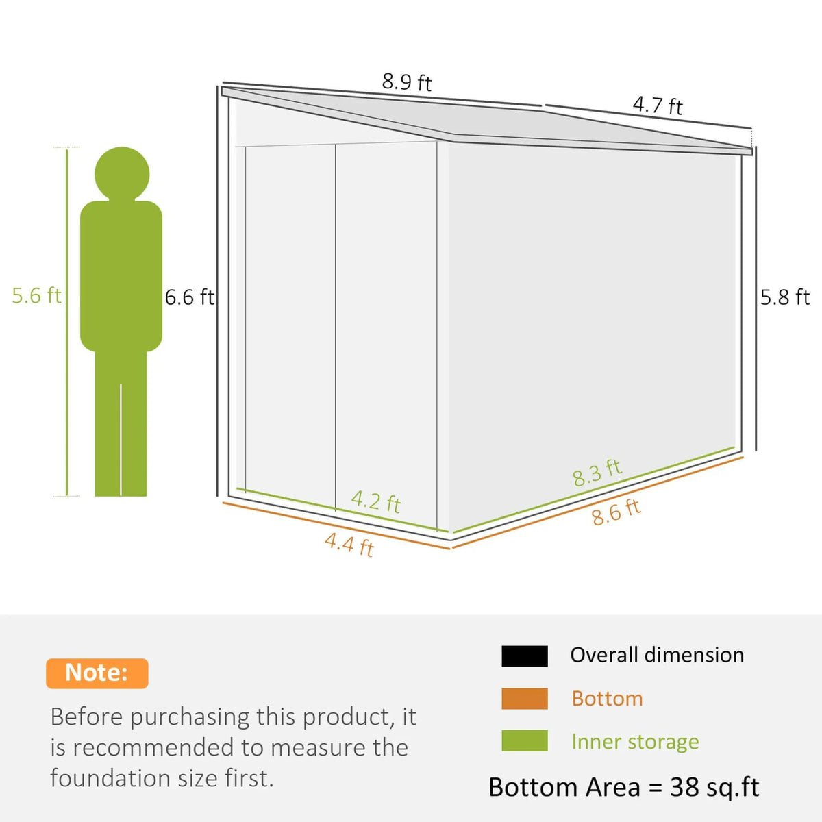 Galvanized Steel Storage Shed | Heavy-Duty Outdoor Design | Lockable Double Doors | Rust And UV Resistant
