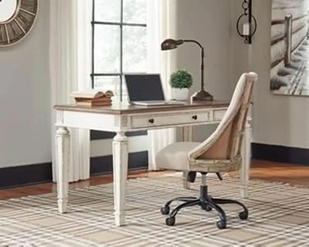Realyn French Country 60 Inch Lift Top Desk USB Charging from PriceLows™