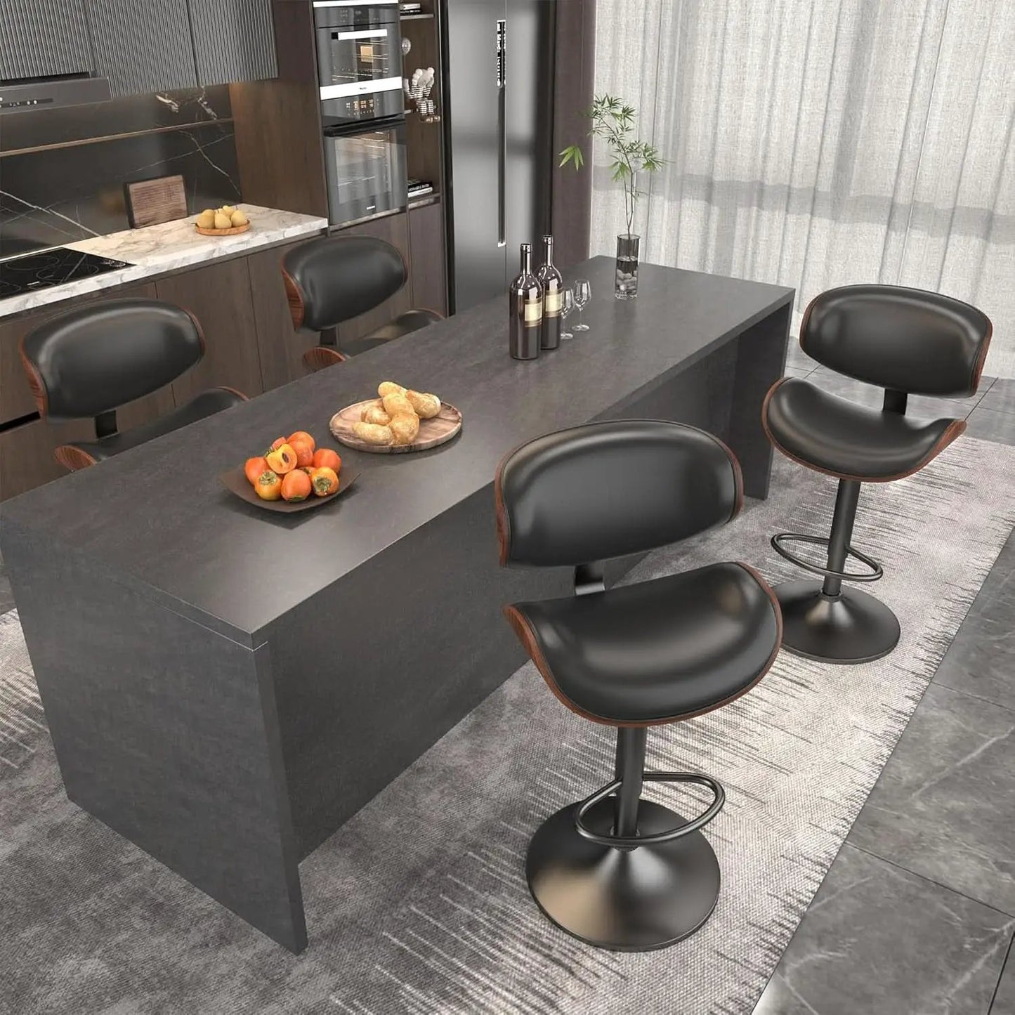 Mid Century Modern Bar Stools Set of Three from PriceLows™