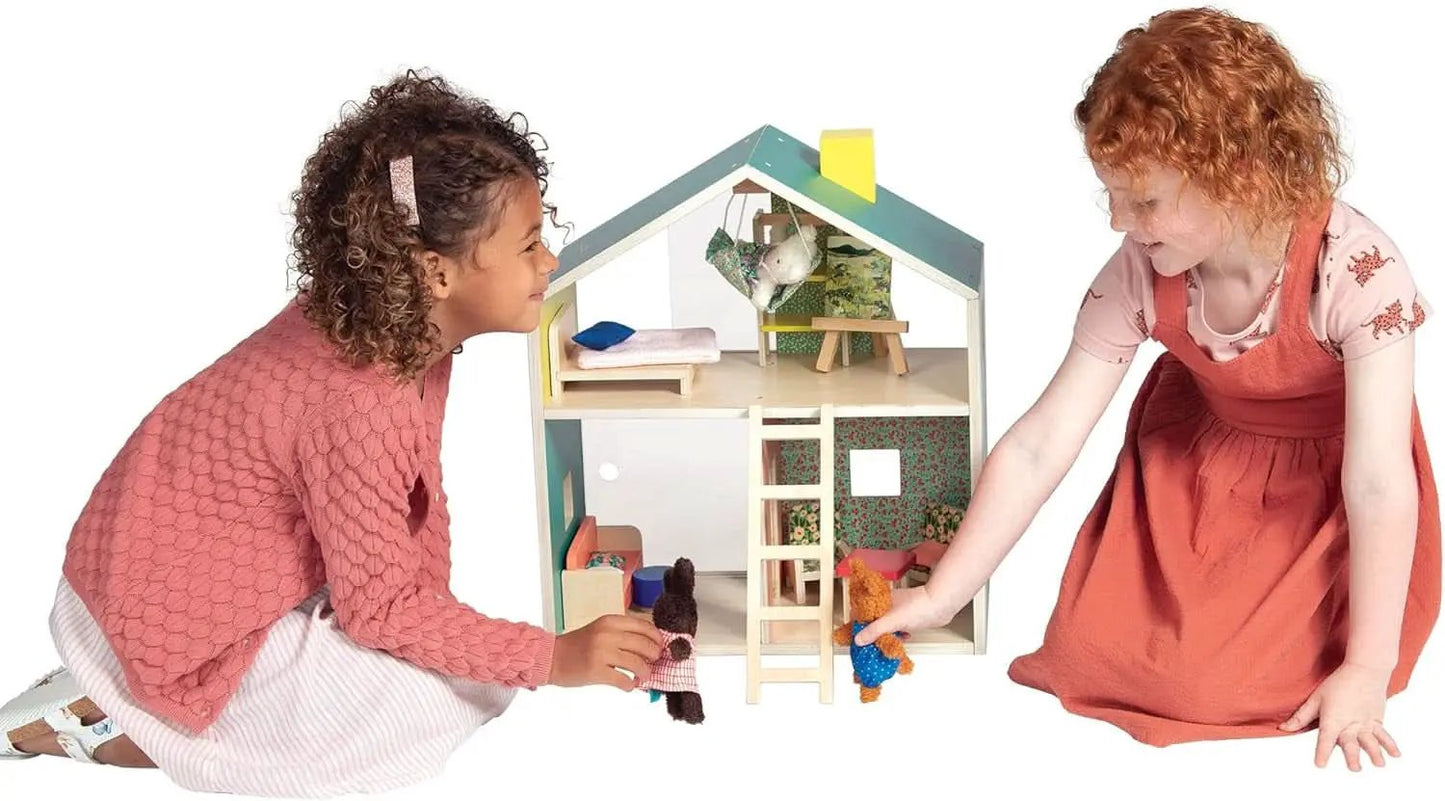 Wooden Playhouse With Loft For Kids 3 Years And Up from PriceLows™