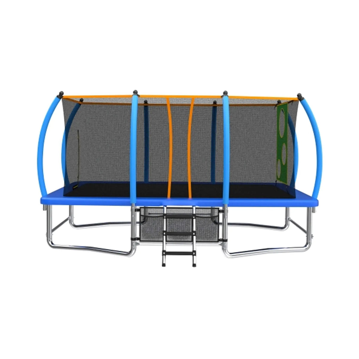 Large Rectangular Trampoline | Galvanized Steel Frame | Safety Net | W-Shaped Base Legs
