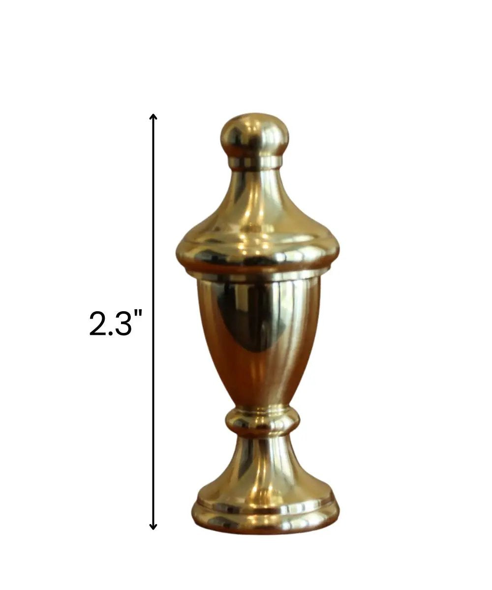 Lamp Finial | Polished Brass | Decorative Spire | 2.3 Inch Height