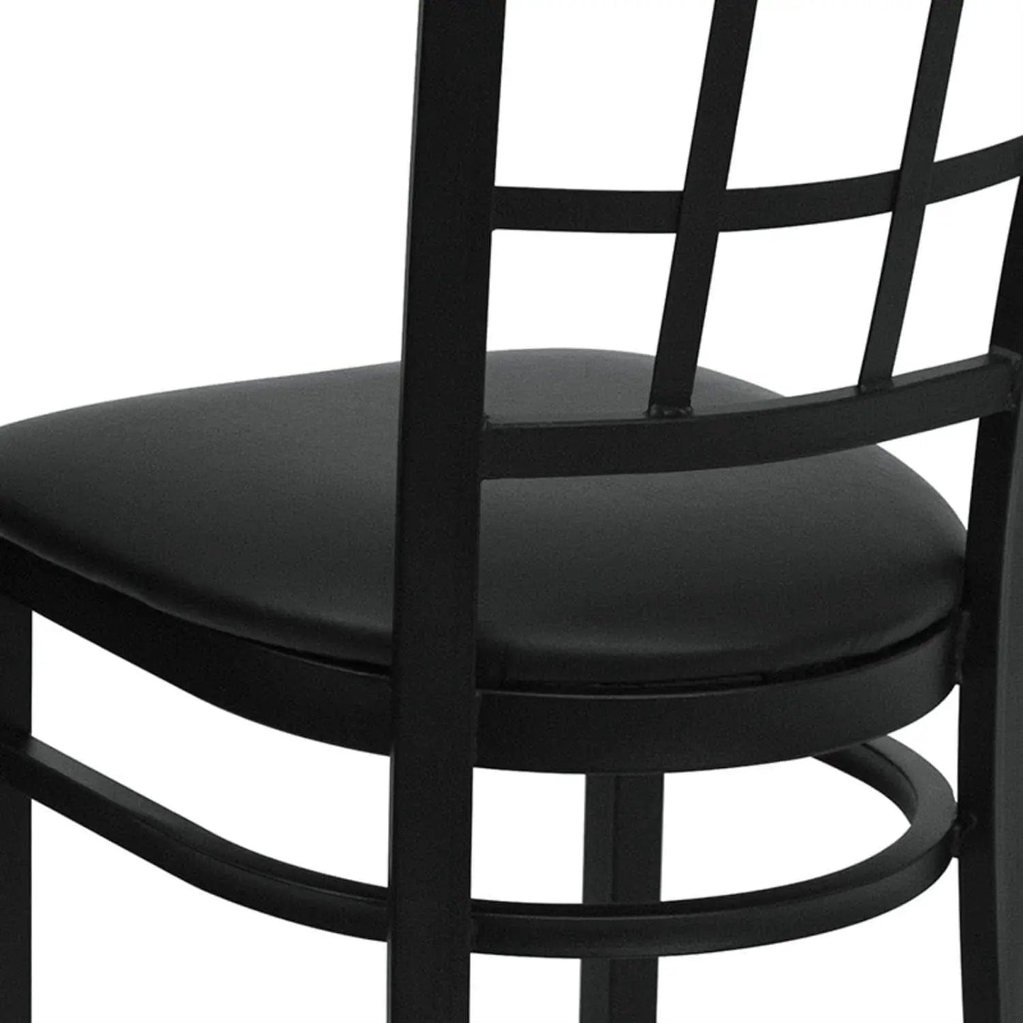 Hercules Series Window Back Restaurant Chair Black from PriceLows™