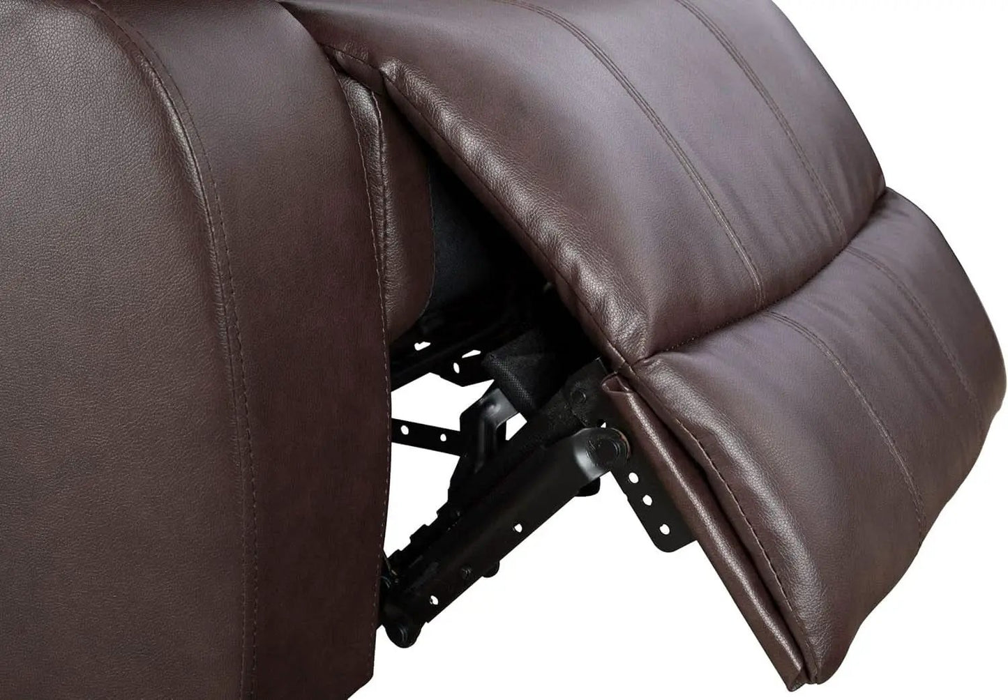 Brown Bonded Leather Manual Reclining Living Room Sofa Set from PriceLows™