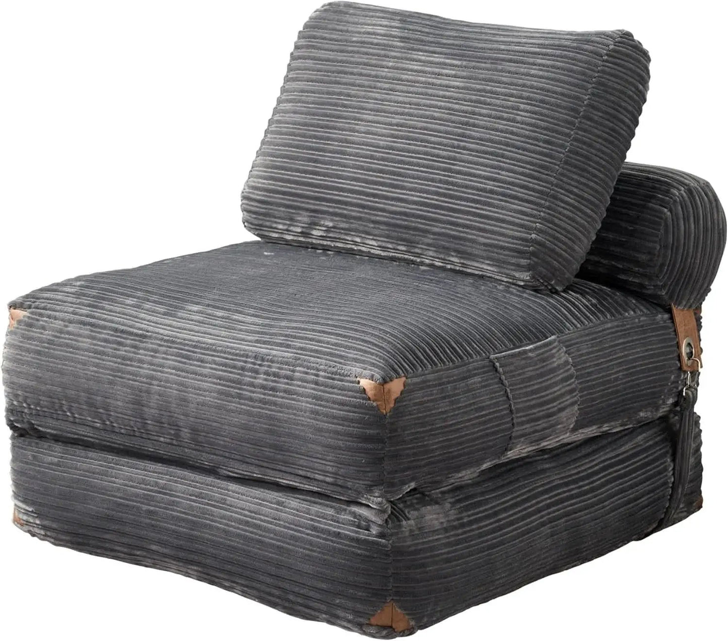 75Inch Grey Foldable Convertible Sofa Bed SleeperCouch from PriceLows™