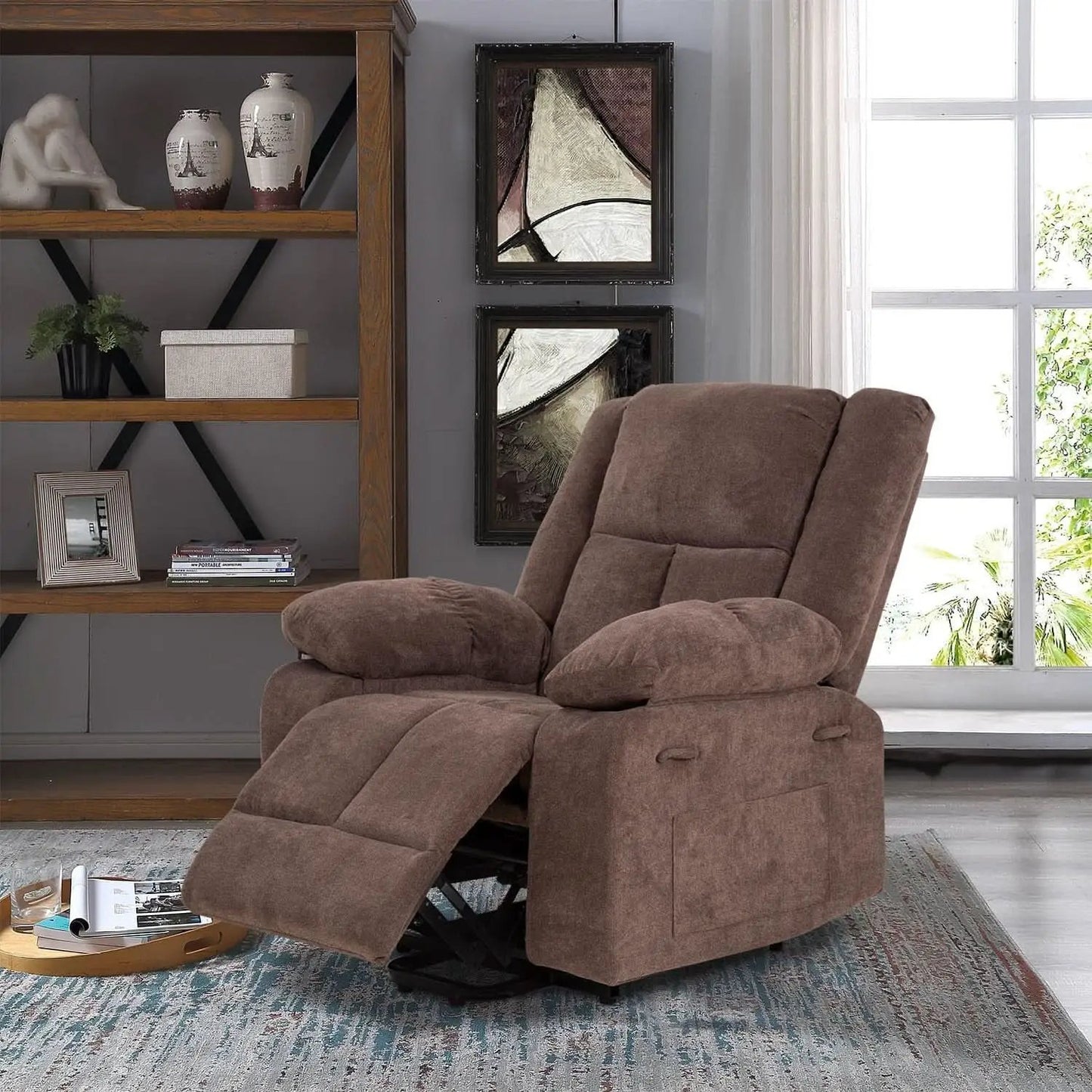 Electric Power Lift Recliner Chair With Massage And Heat from PriceLows™