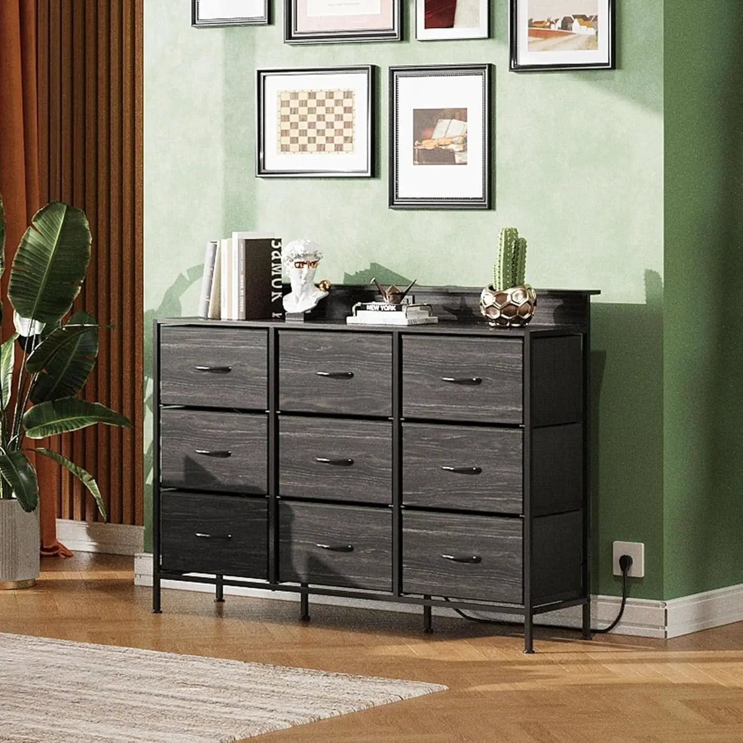 Dresser TV Stand 55 Inch With LED Lighting And Charging from PriceLows™