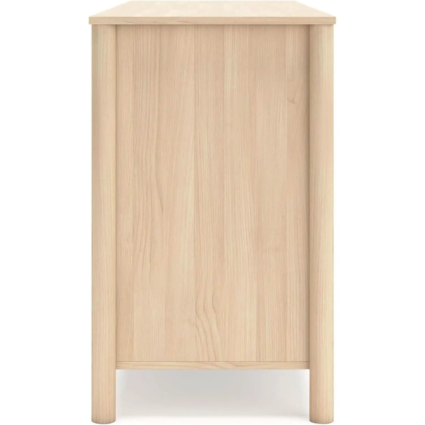 Light Brown Six Drawer Dresser For Bedroom Storage from PriceLows™