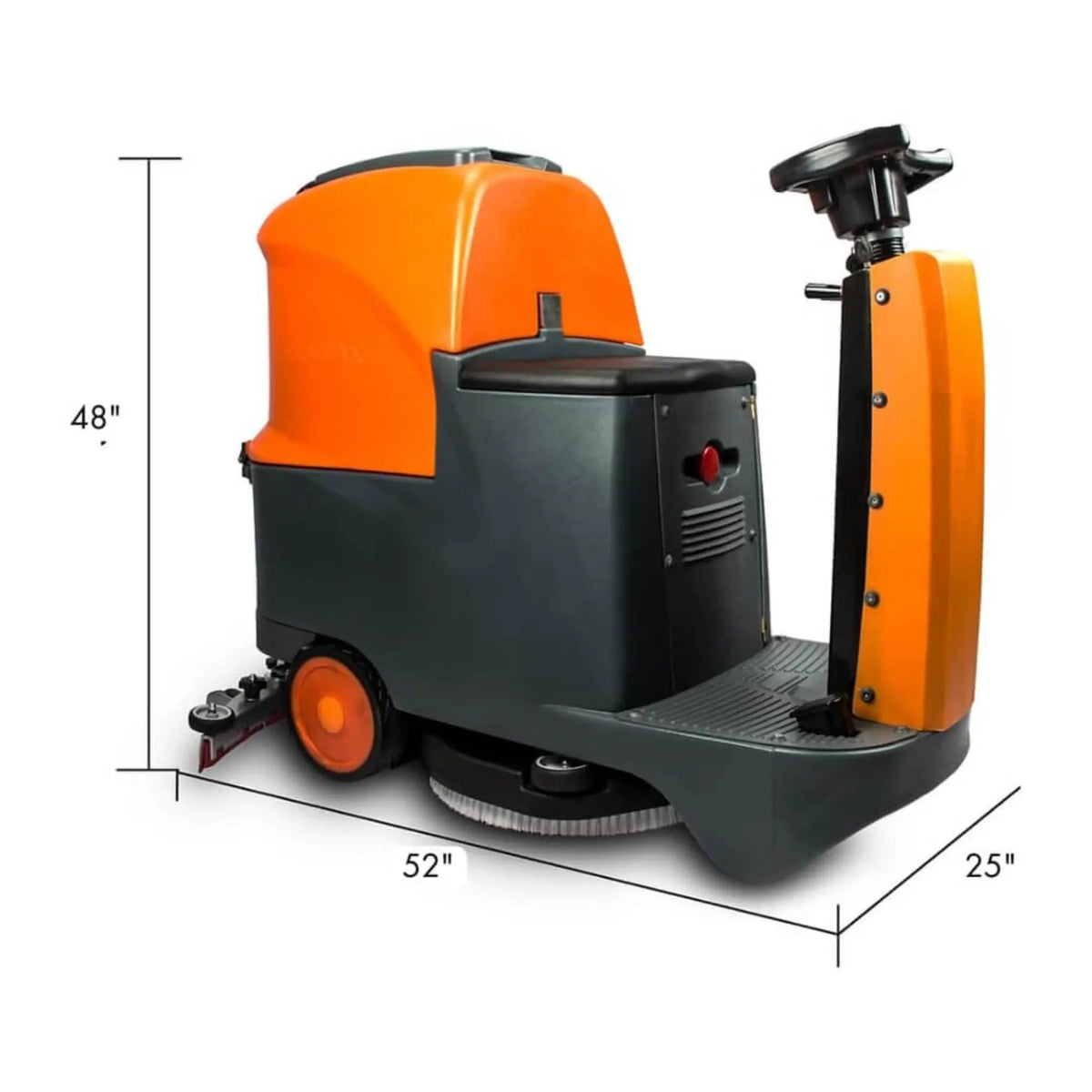 22-Inch Heavy-Duty Electric Industrial Ride-On Floor Scrubber With Dual Tanks | 22 Inch | Concrete | Home