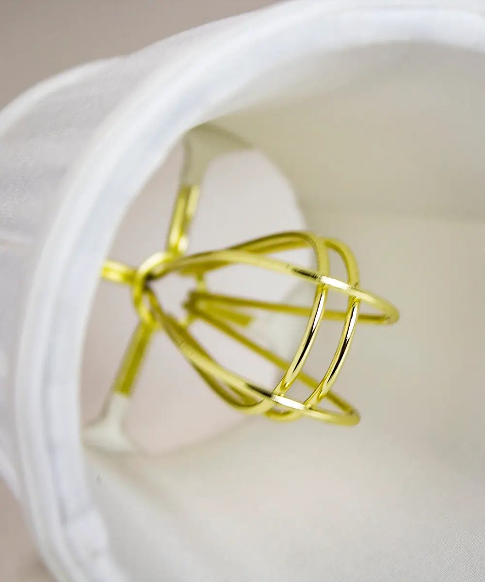 Candelabra Lamp Shades | Set Of 6 | White Pleated Clip On | 4W X 4H Down