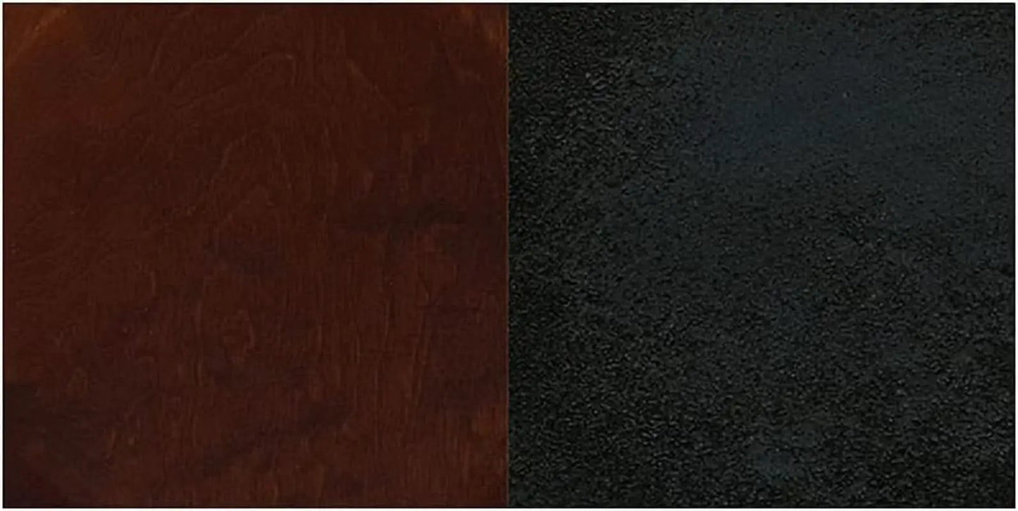 Two Pack Hercules Series Black Ladder Back Metal Restaurant Chairs With Walnut Wood Seats from PriceLows™