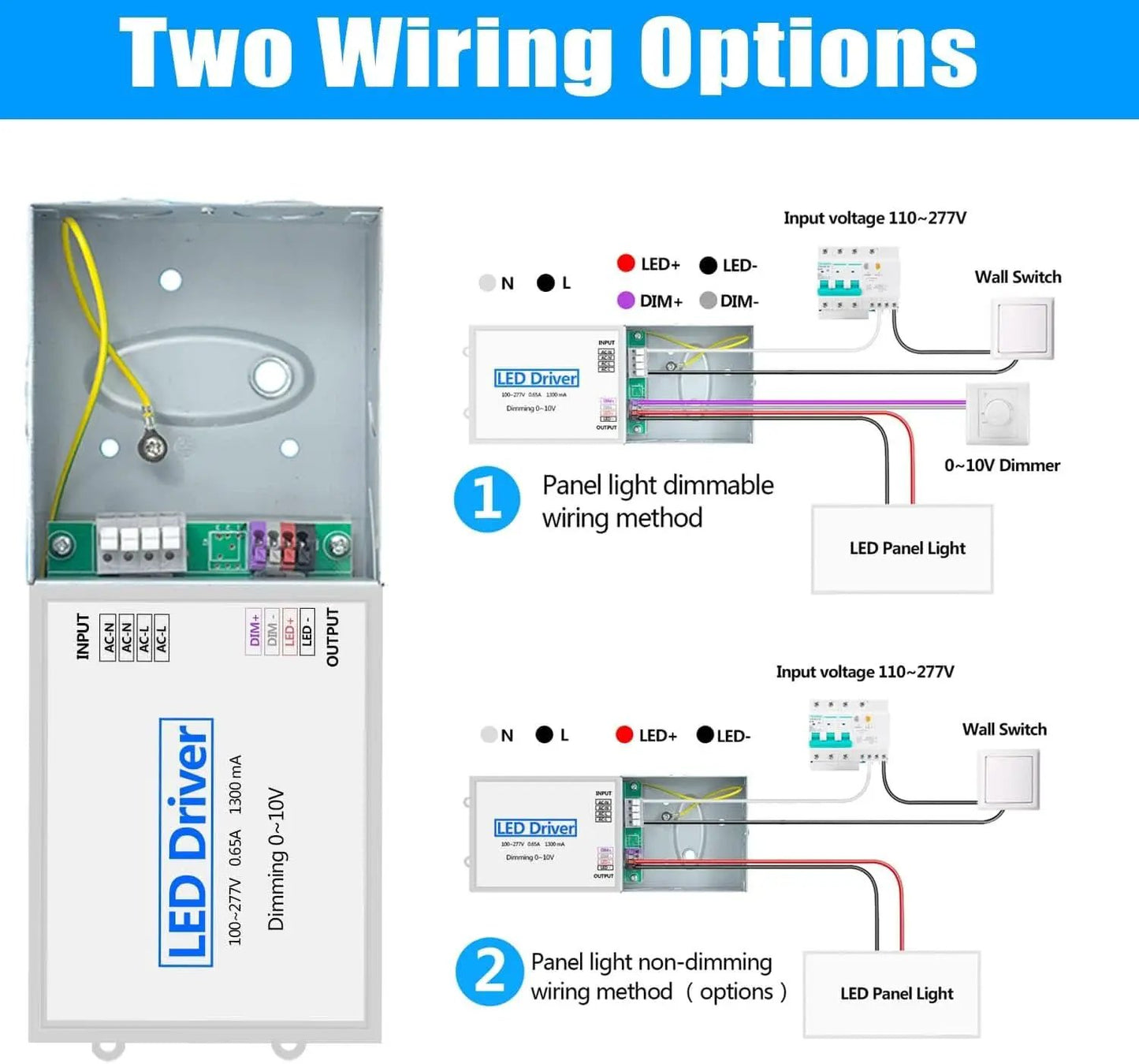 2x4 LED Flat Panel Light 4 Pack Dimmable 7800LM 5000K Ceiling Lighting Commercial Office Ready from PriceLows™