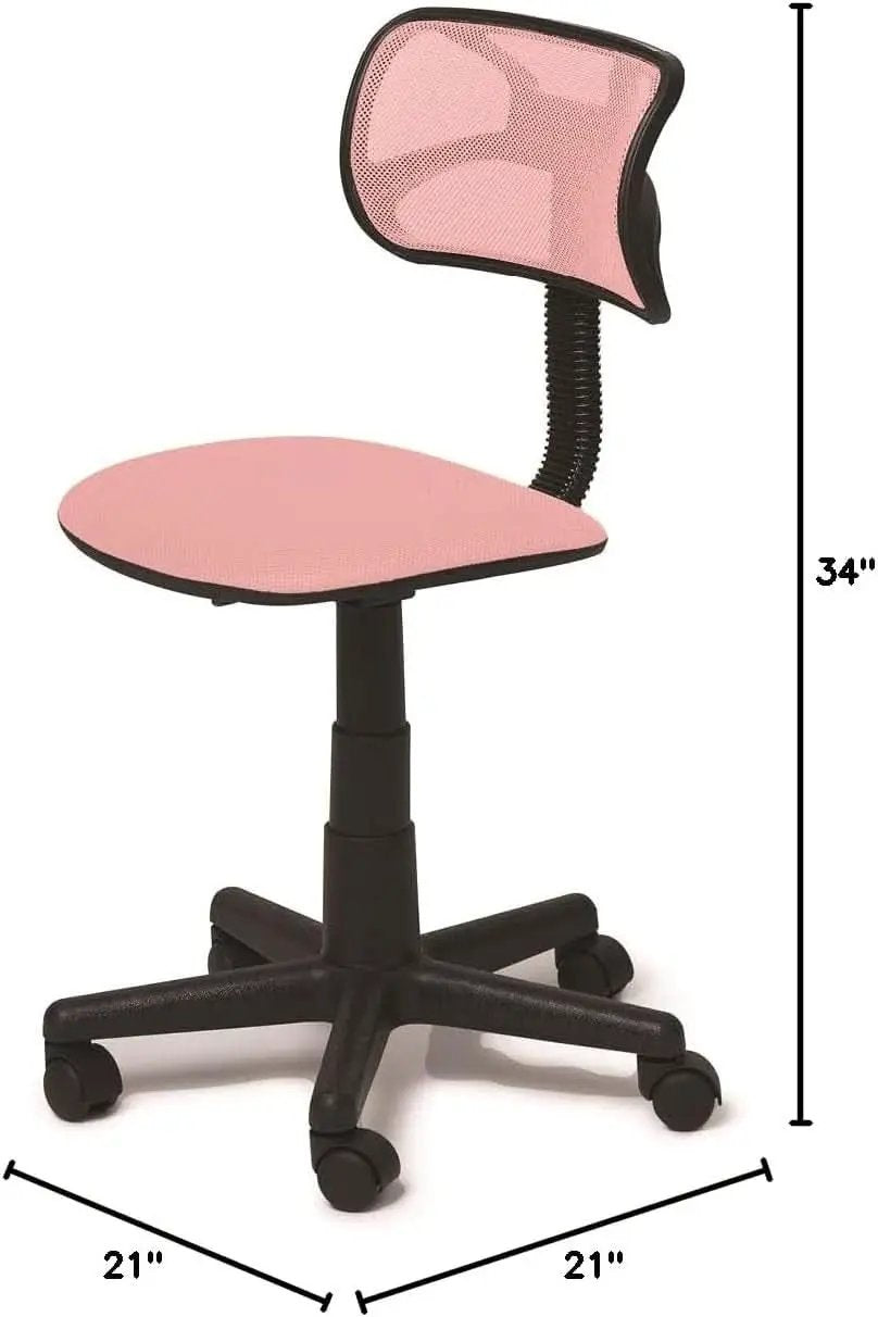 Blush Adjustable Swivel Mesh Desk Chair For Office from PriceLows™