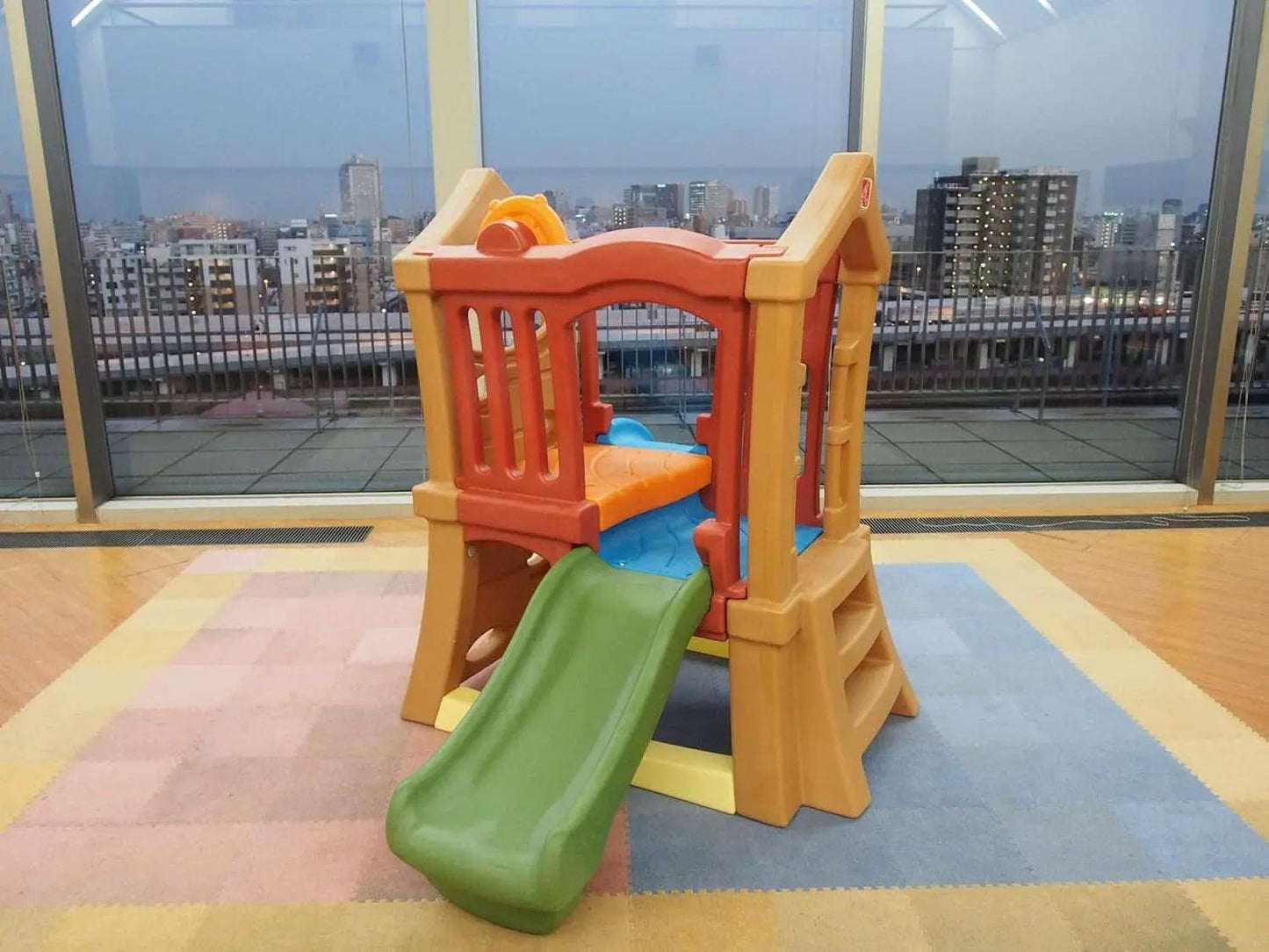 Play Up Double Slide Climber Outdoor Playset For Toddlers Ages 2 To 6 2 Slides from PriceLows™
