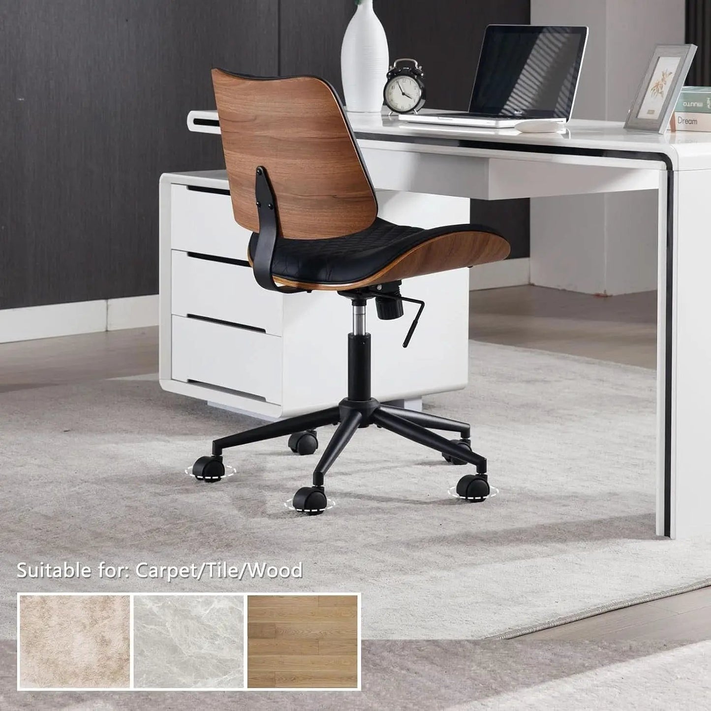 Office Chair Black 360 Swivel Ergonomic Desk Chair from PriceLows™