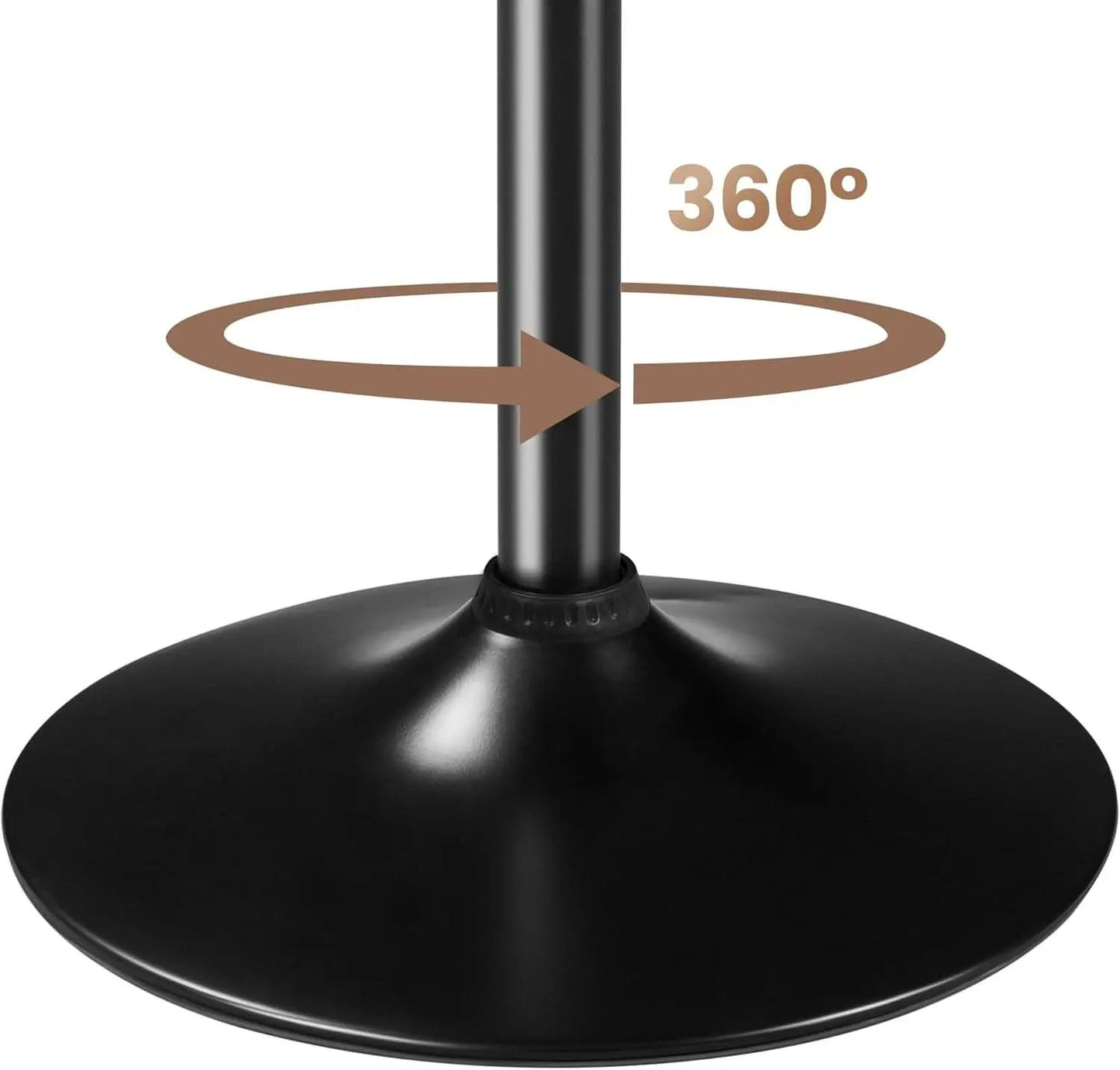 Black Circular Bar Table Featuring Adjustable Height from PriceLows™