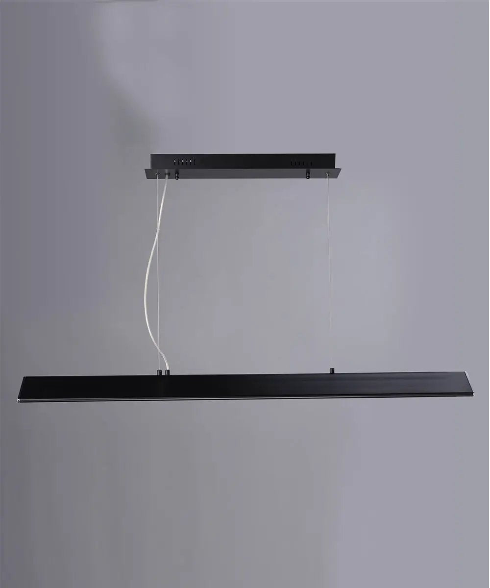 Pendant Light | 46 Inch Length | Black Chrome | Integrated LED