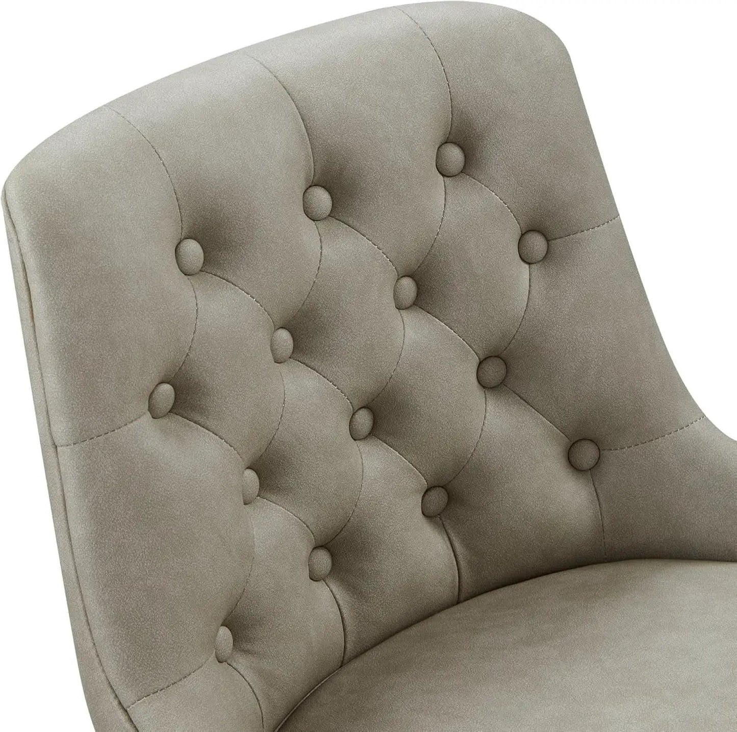 Bar Stool 30 Inch Stone Grey Upholstered 360 Degree Swivel from PriceLows™