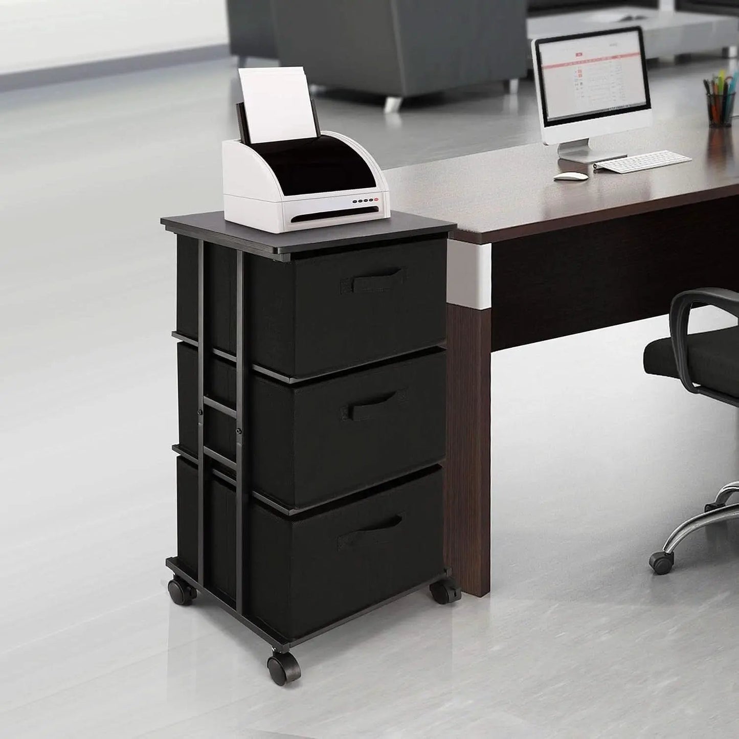 Black 3 Drawer Dresser For Bedroom And Hallway Organization from PriceLows™