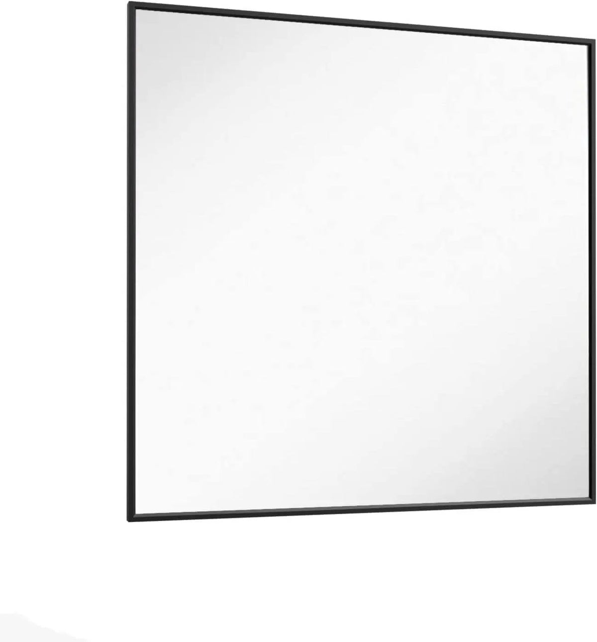 36 Inch Black Rectangle Bathroom Mirror With Tempered Glass from PriceLows™