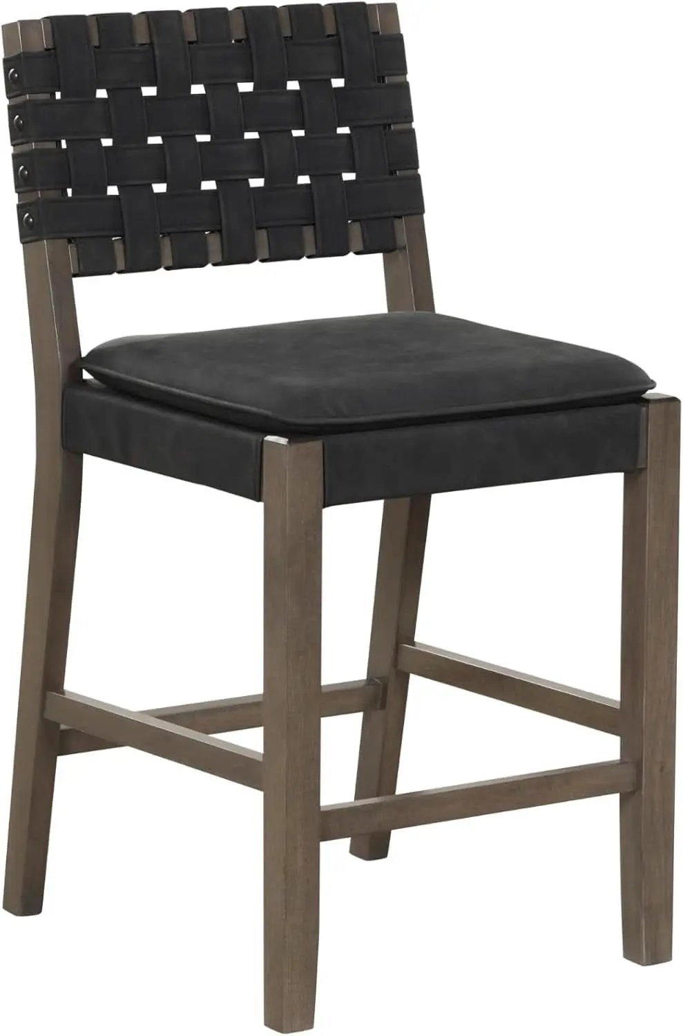Cohen Mid Century Leather Bar Stool Counter Height from PriceLows™