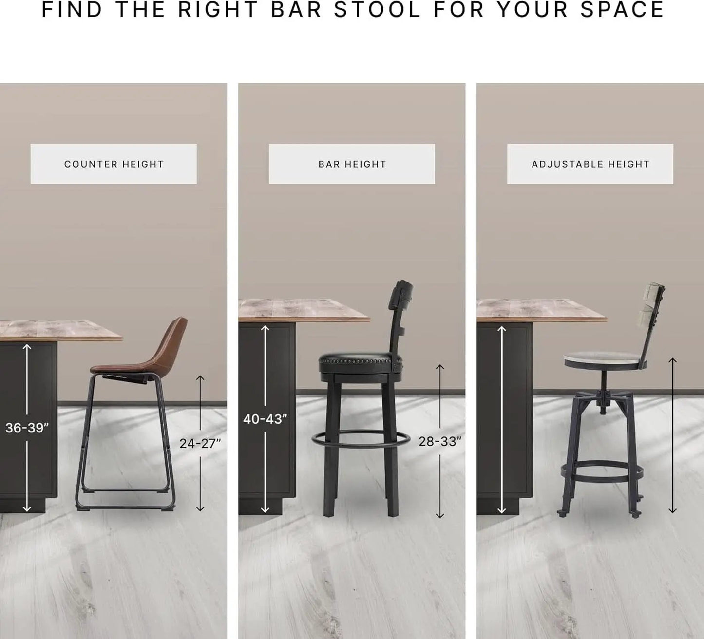 5 Piece Engineered Wood Counter Height Dining Set Gray from PriceLows™
