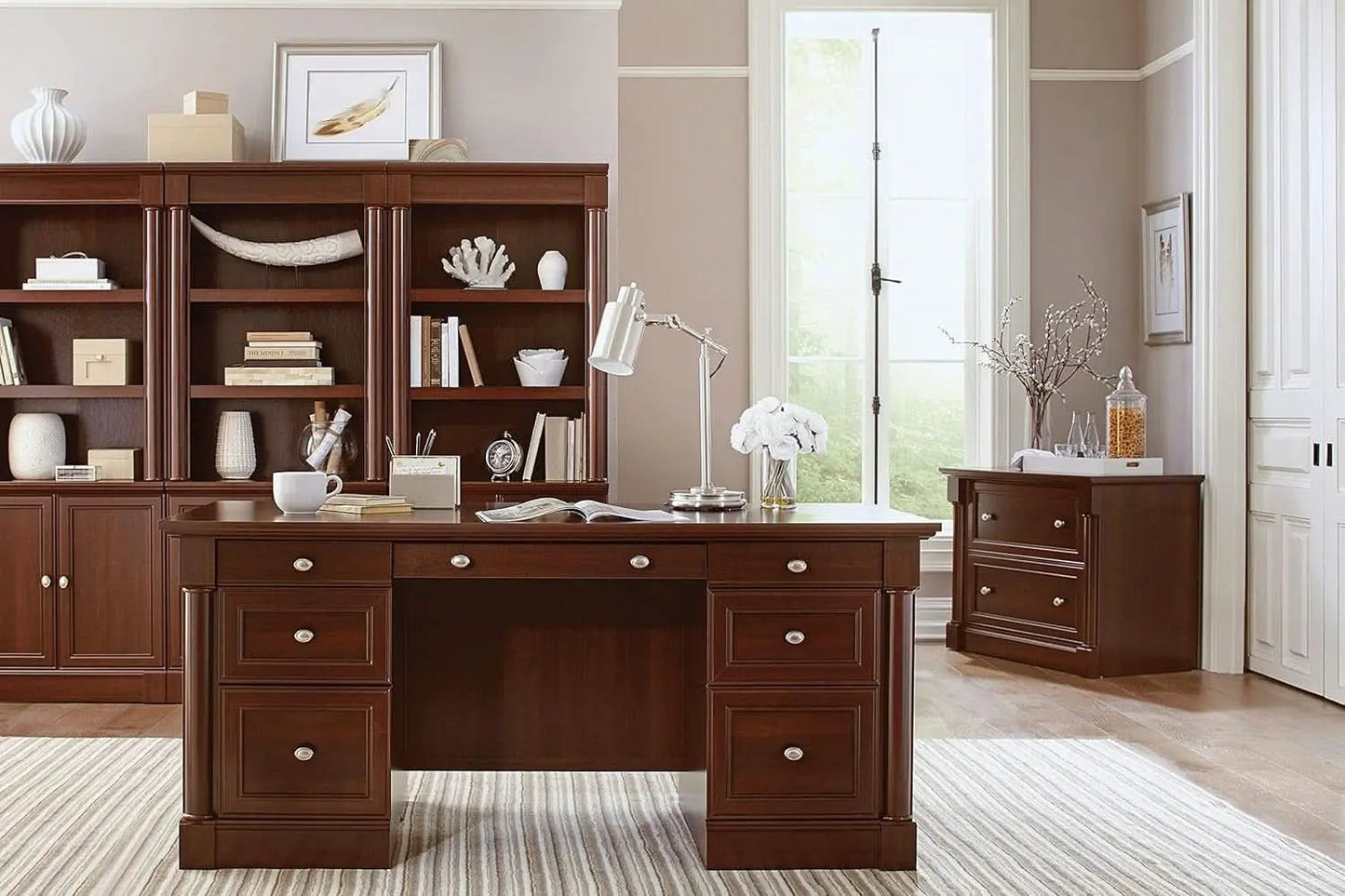 Palladia Lateral File Cabinet 36.81in L Select Cherry from PriceLows™