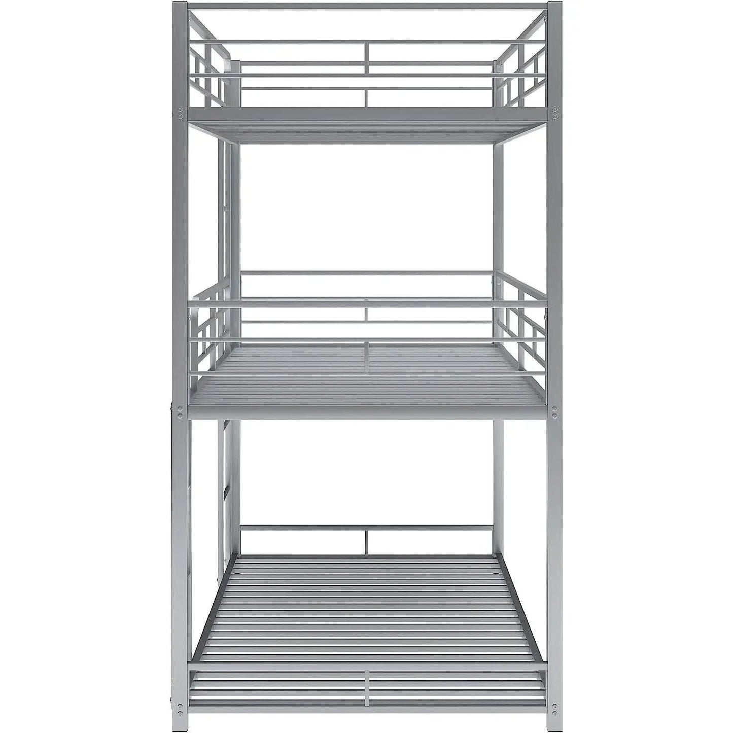 Black Triple Metal Bunk Bed Twin XL Full Queen Sizes from PriceLows™