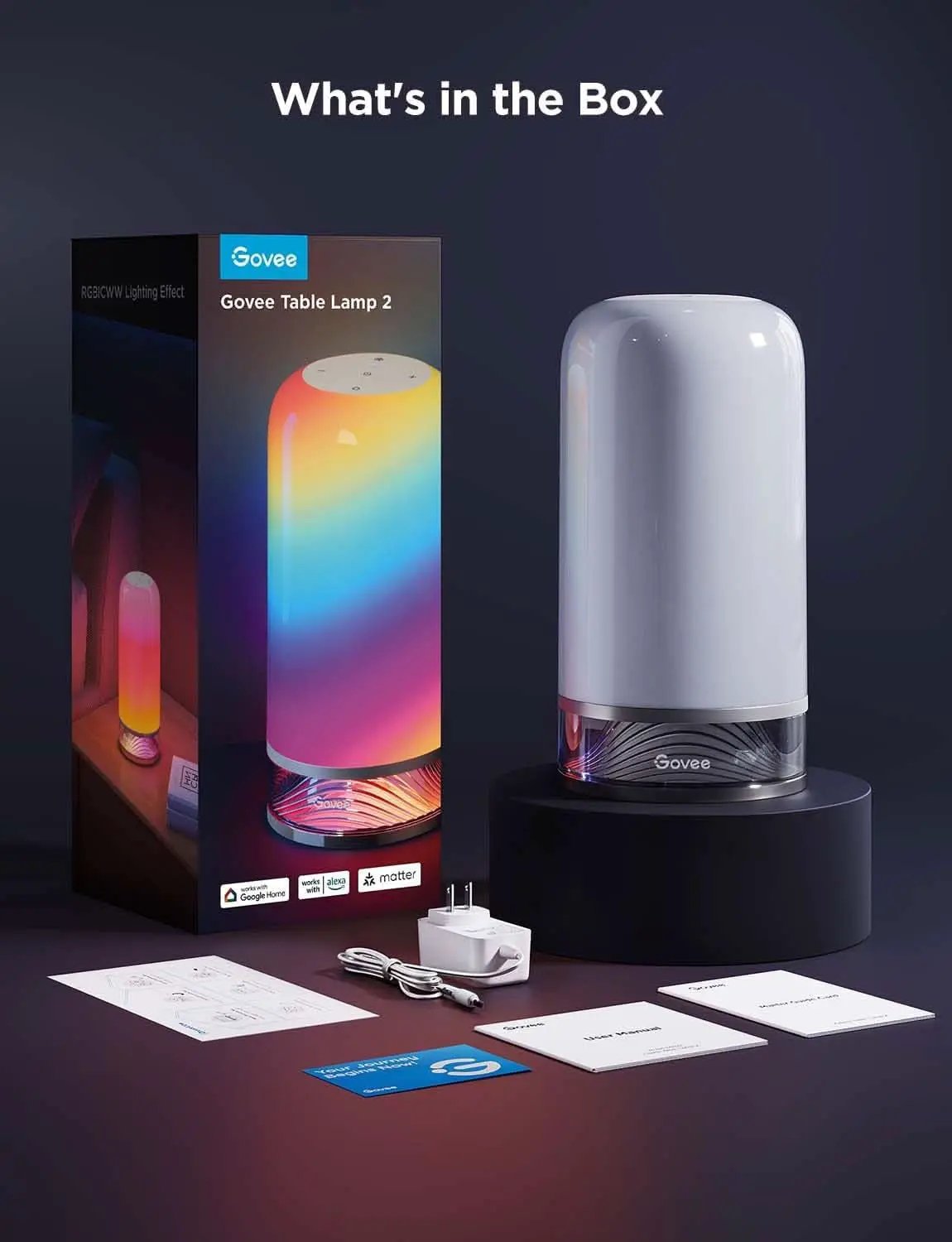 RGBIC Smart Table Lamp 64 Scene Modes And Voice Control from PriceLows™