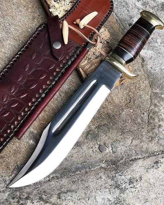 New Custom Handmade 440C Steel Heavy Duty Crocodile Dundee Hunting Bowie Knife 16" | 16 Inch | Steel | crocadile dundee bowie knife