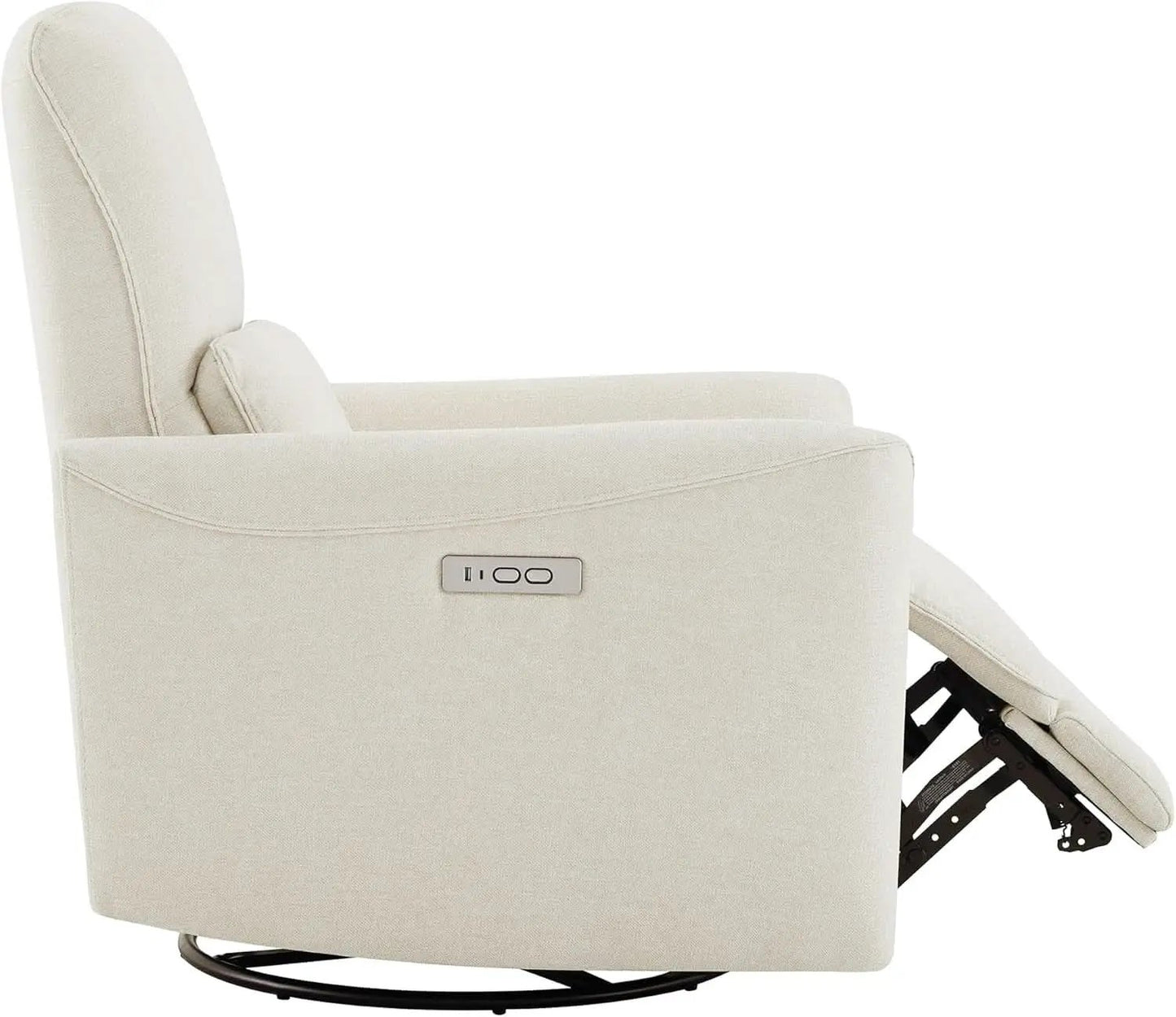 Power Recliner Chair With Linen Upholstery Lumbar Support from PriceLows™