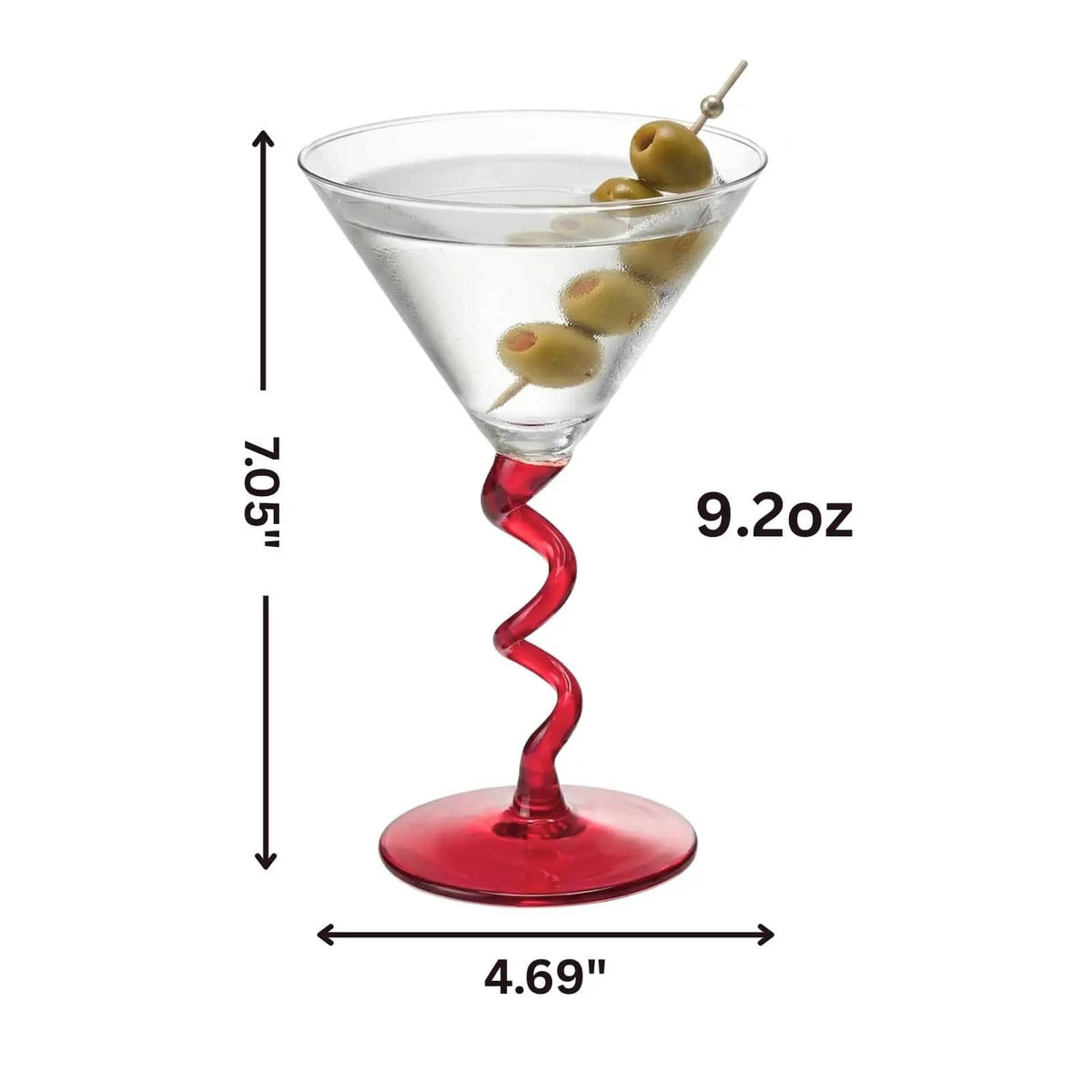 Spiral Stem Martini Glasses | Cocktail Glass | Entertaining | Gift Ready
