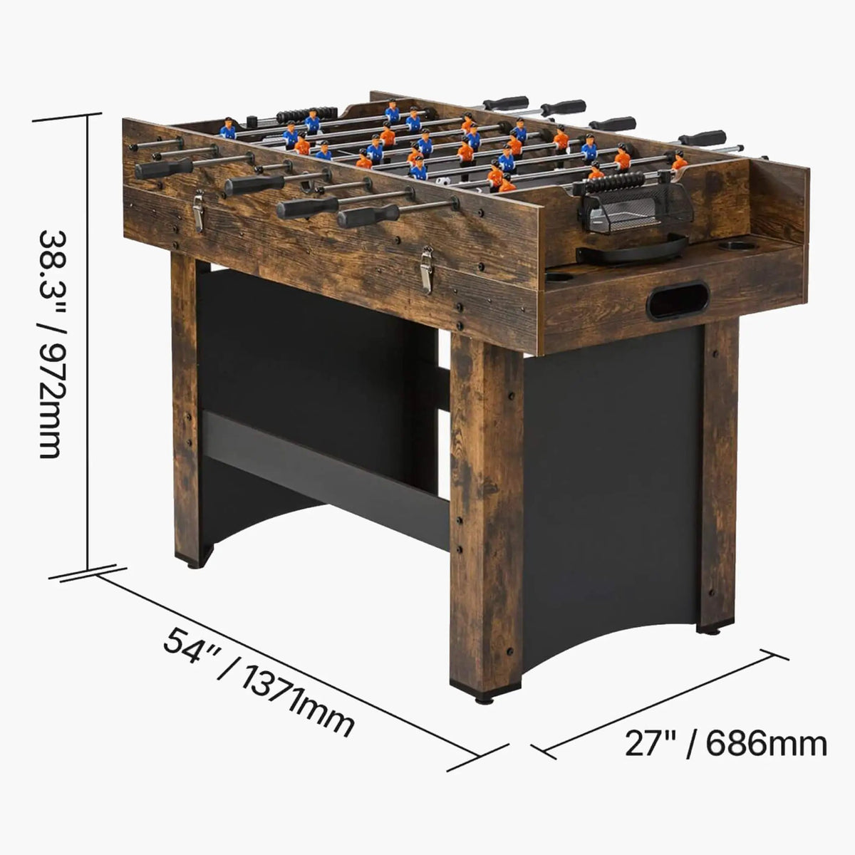 3-In-1 Game Table Combo | 54 Inch | Air Hockey Ping Pong And Foosball | Stack-Up Design