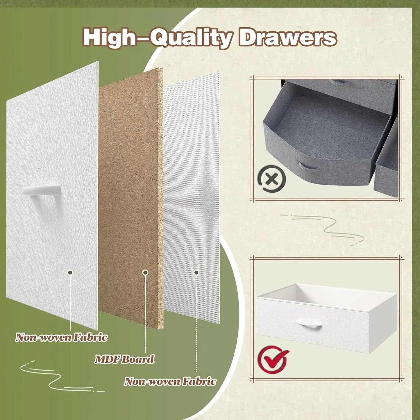White Dresser TV Stand With 9 Drawers For Bedroom Storage from PriceLows™