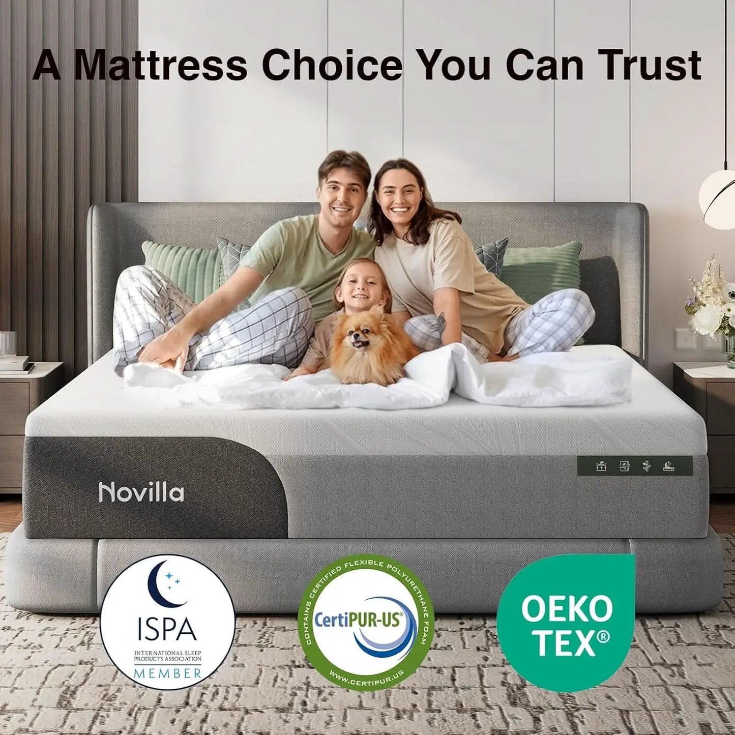 Twin Gel Memory Foam Mattress TwelveInch CertipurUS from PriceLows™