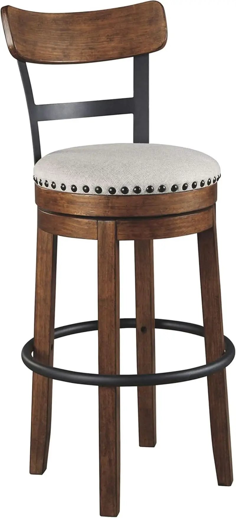 Valebeck 30 Inch Farmhouse Pub Height Bar Stool Brown from PriceLows™