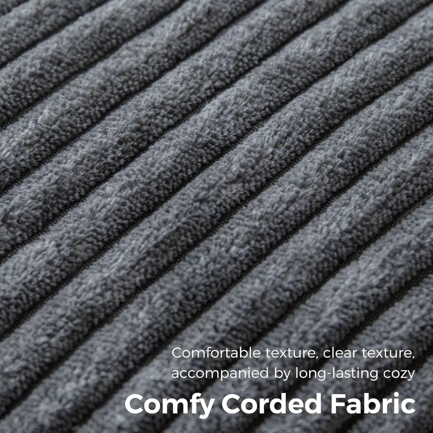 Graphite Grey Foldable SofaBed With Lumbar Support from PriceLows™