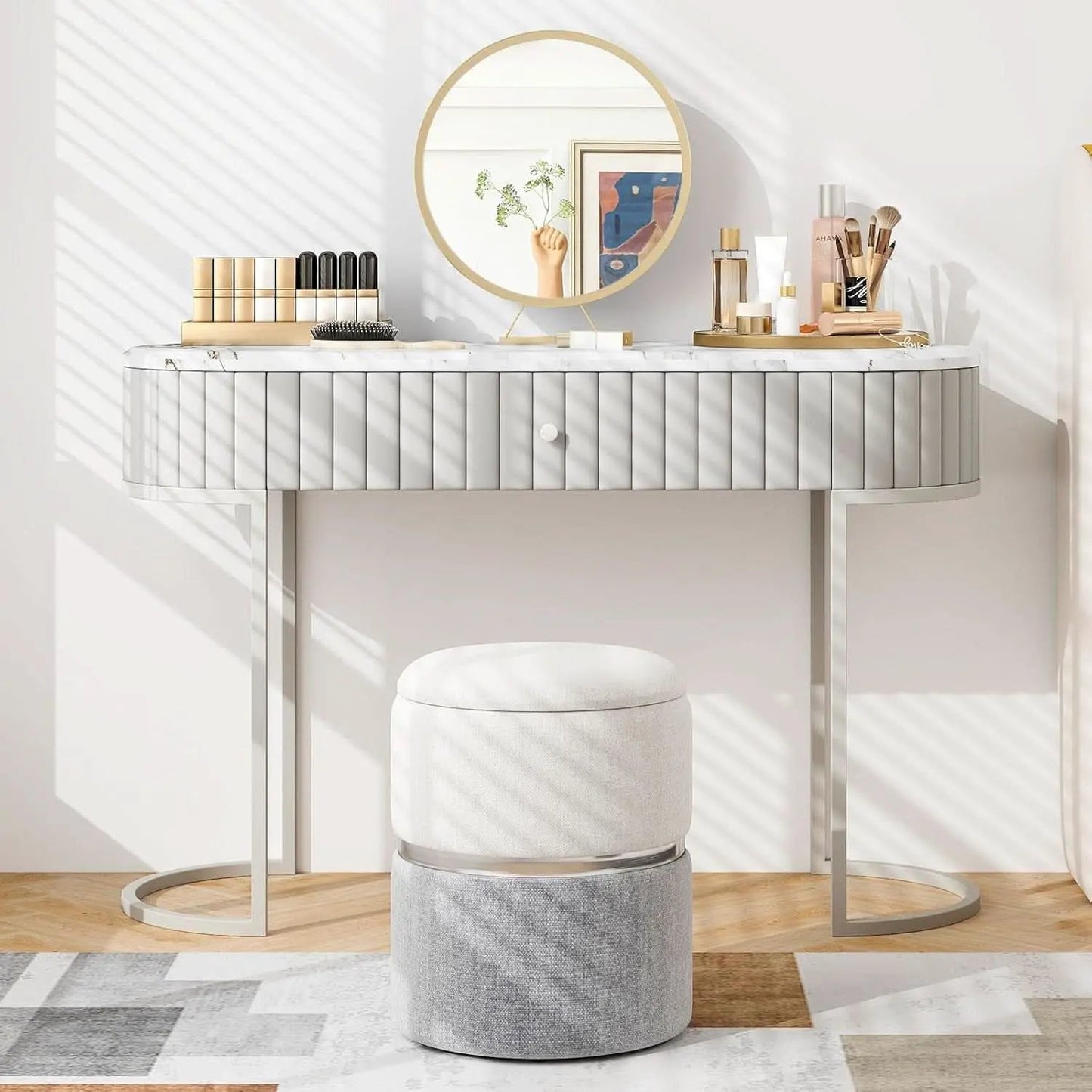 Gray Nesting Storage Ottomans With Hidden Capacity from PriceLows™