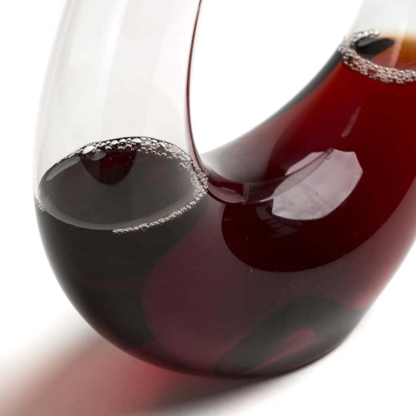 U-Shaped Glass Wine & Aerator- Amadeo Unique Curved Wine Decanters - 25 OZ from PriceLows™