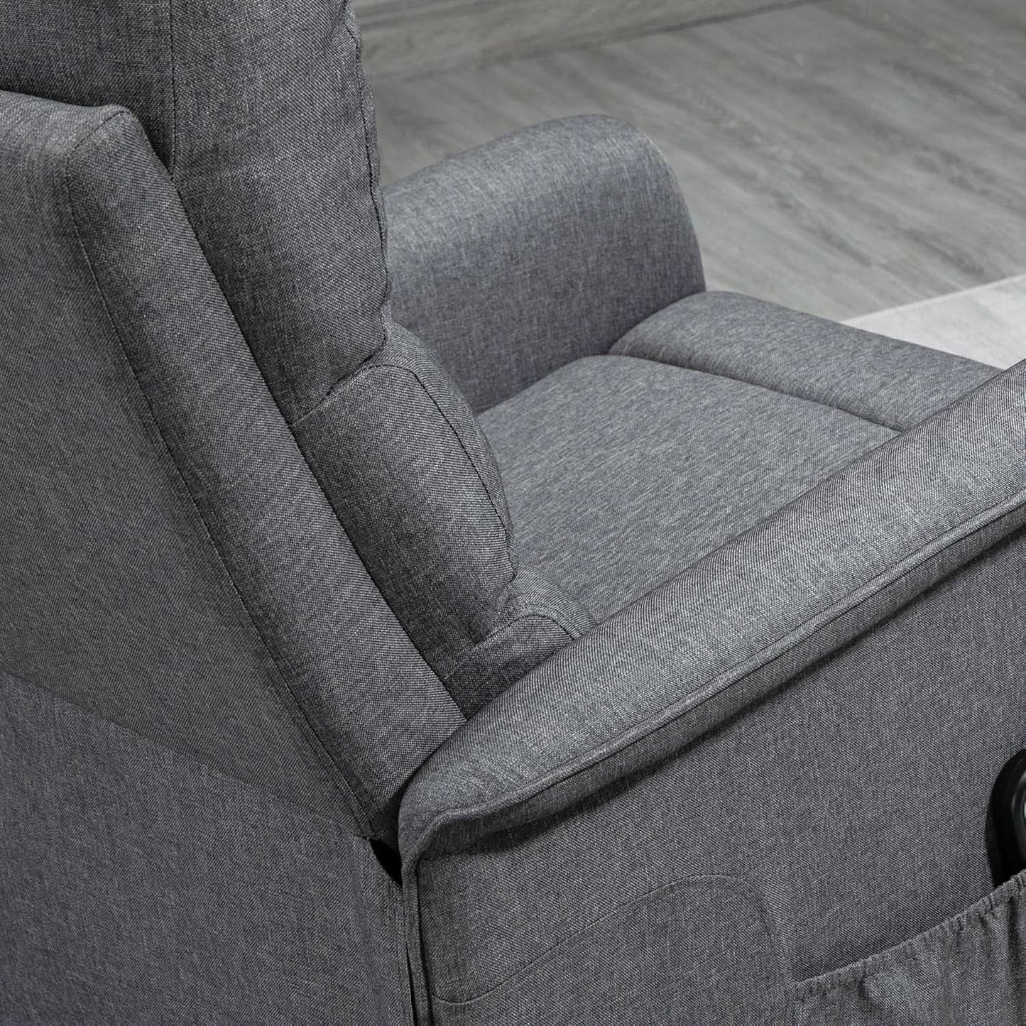 Power Lift Recliner Chair Gray With Remote Control from PriceLows™
