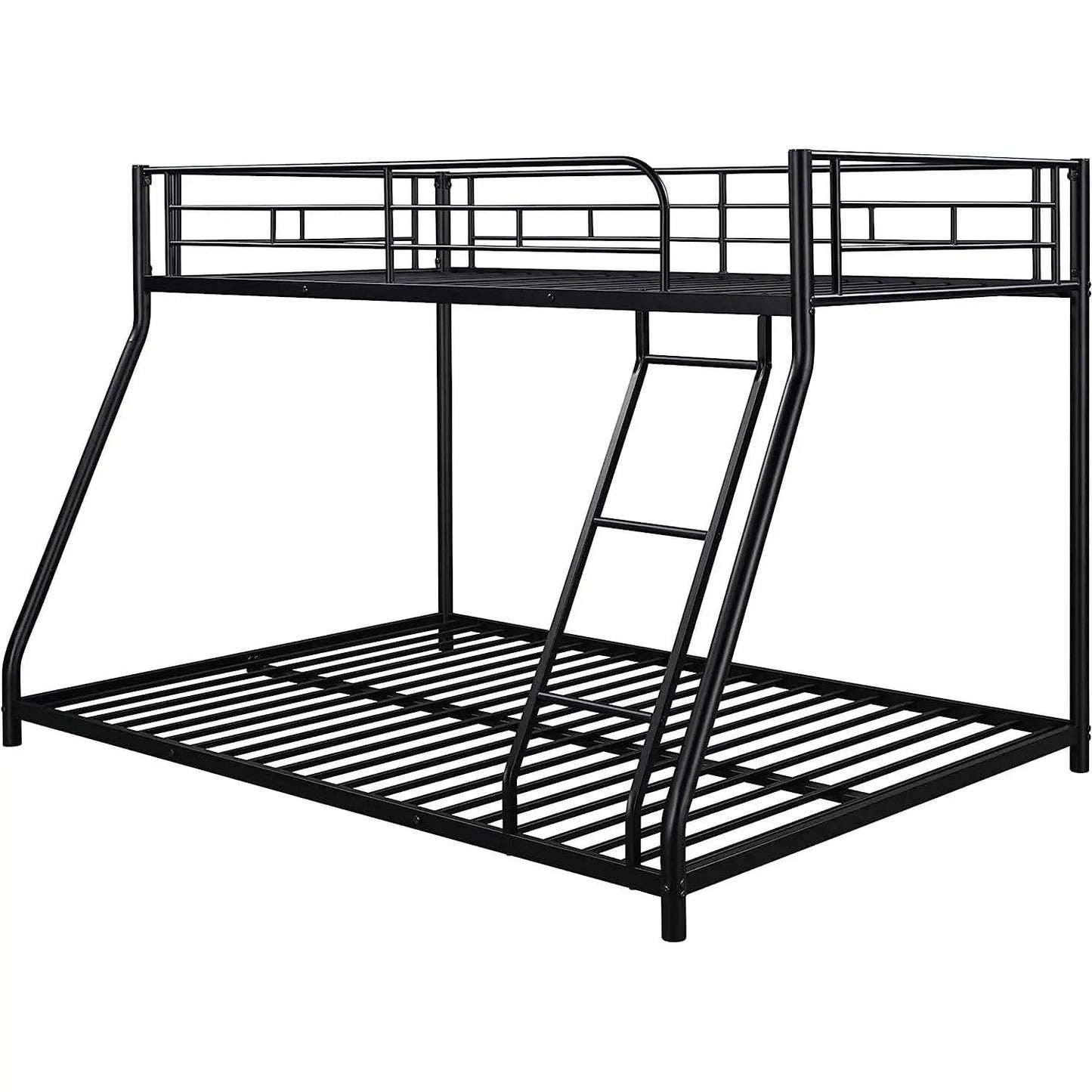 Heavy Duty Twin Over Full Metal Floor Bunk Bed With Ladder from PriceLows™
