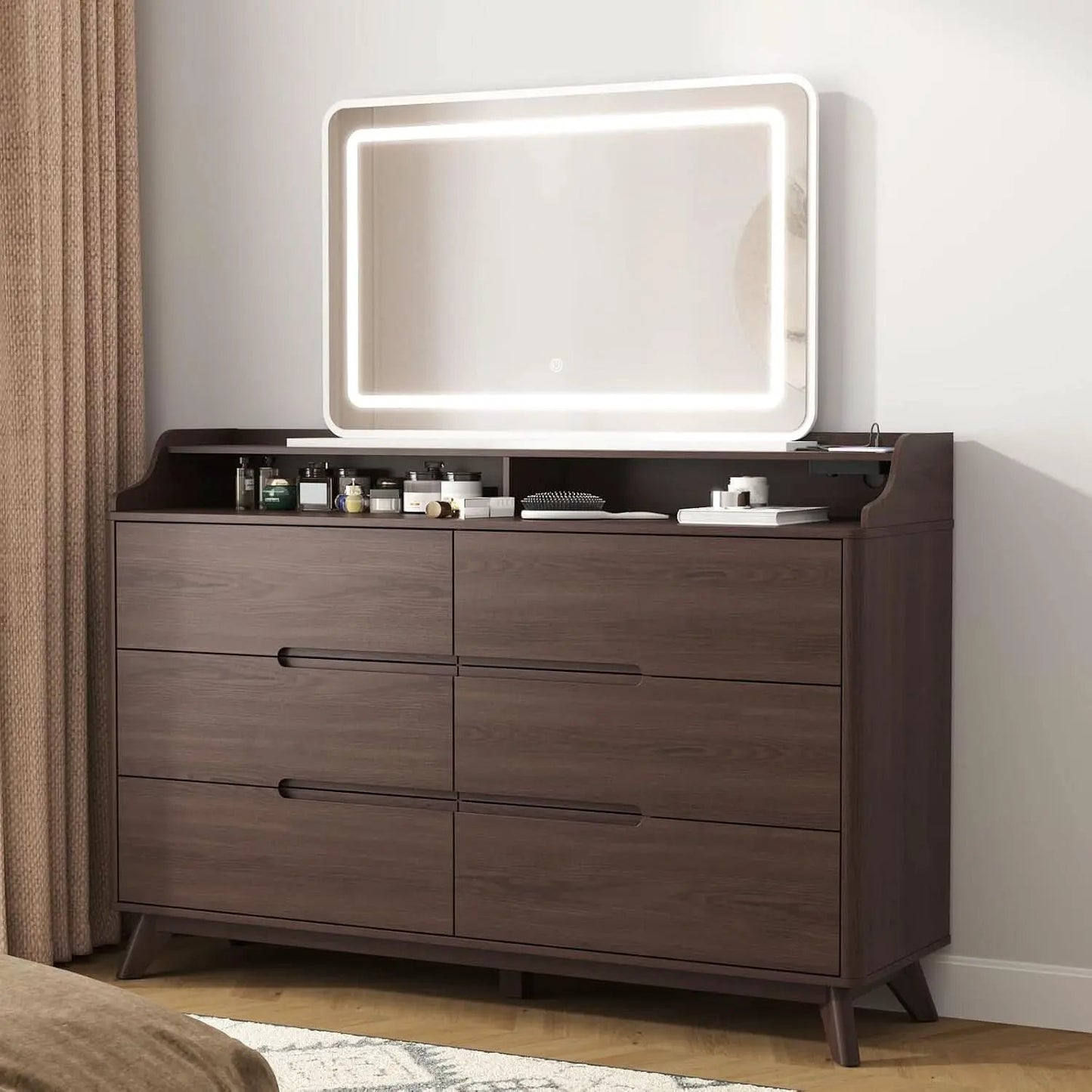 55-Inch Dresser With Integrated Charging Station USB from PriceLows™