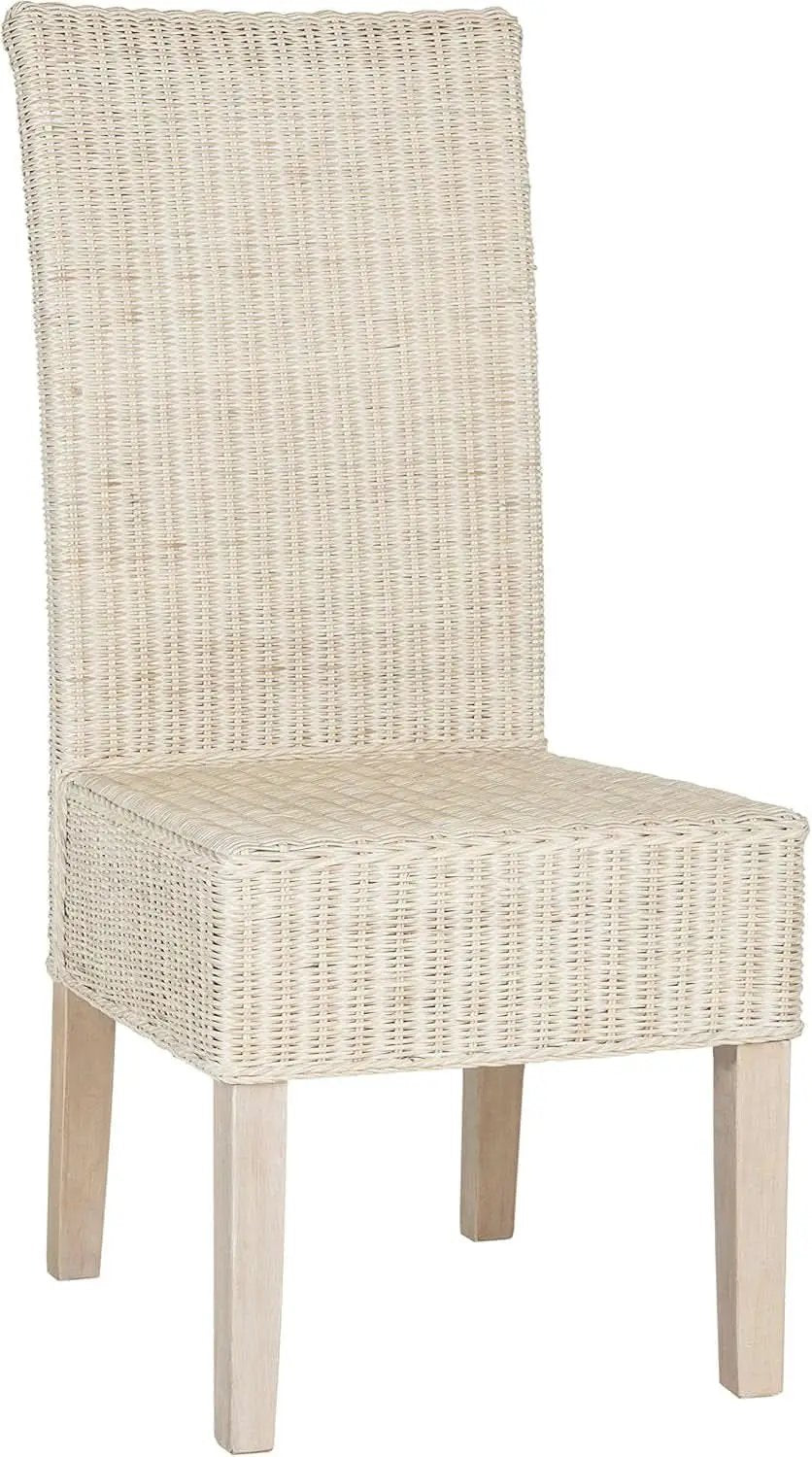 Grey Wicker Rattan 18 Inch Dining Chair For Living Room Safavieh from PriceLows™