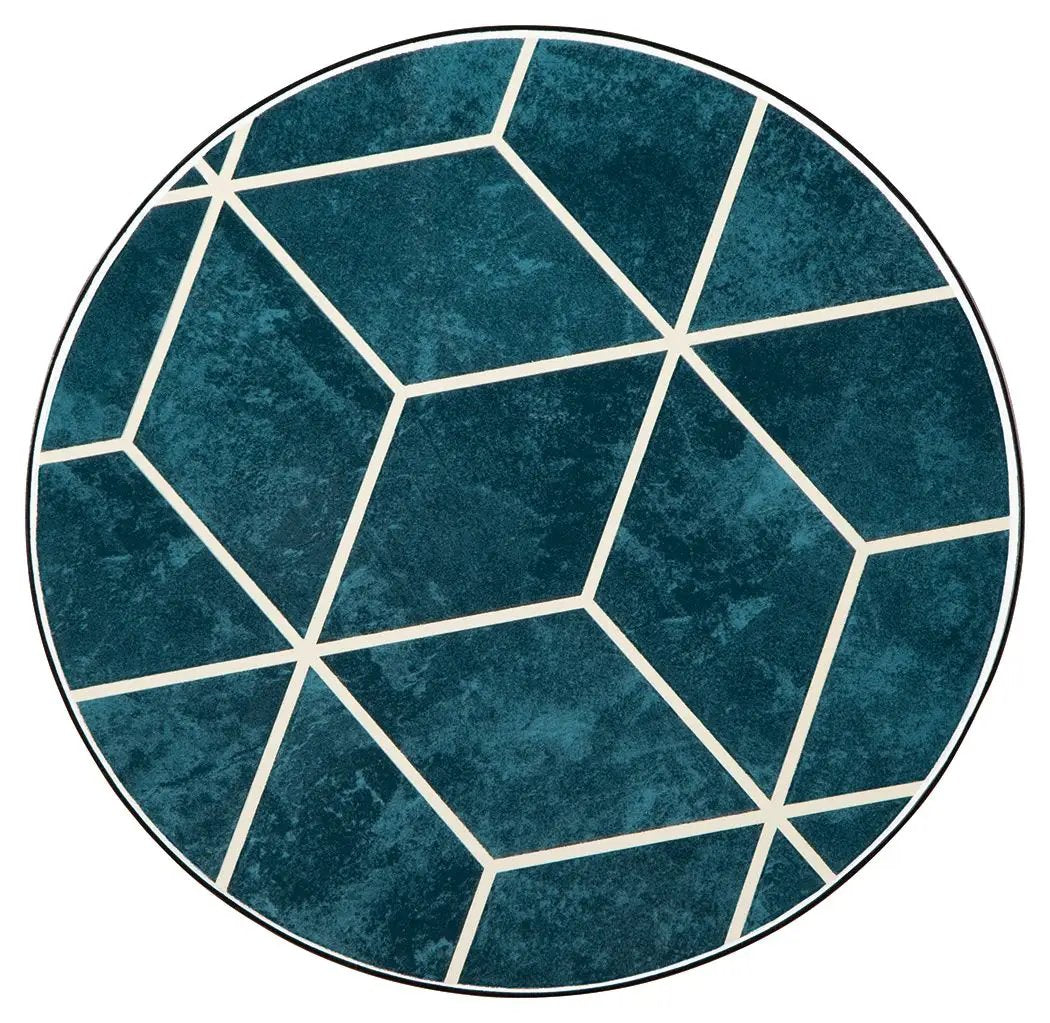 Clairbelle Accent Tables | Set Of 2 | Teal | Nesting Design