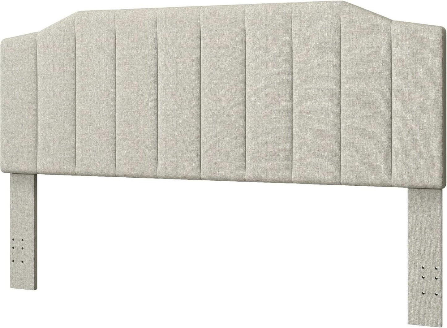 Linen Upholstered King Size Headboard with Easy Assembly from PriceLows™